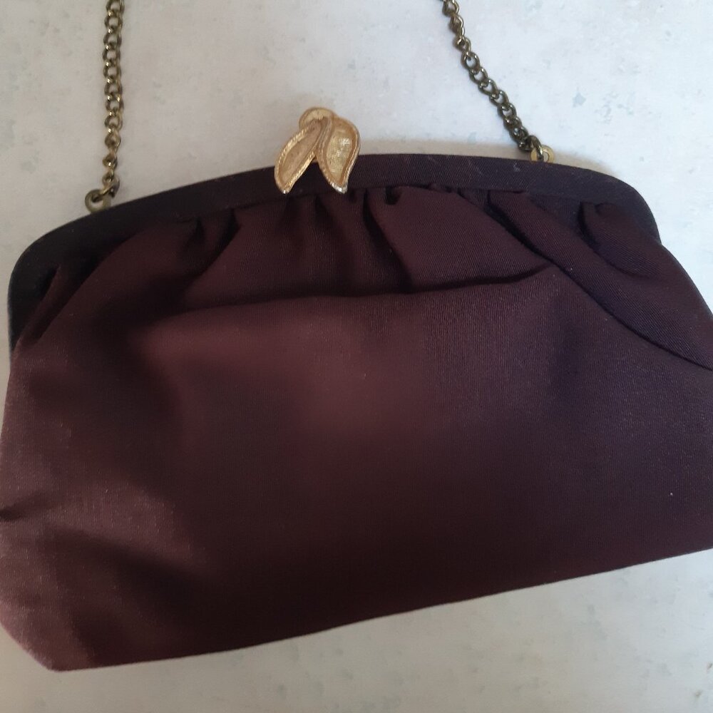 Small Vintage Fabric wristlet evening bag